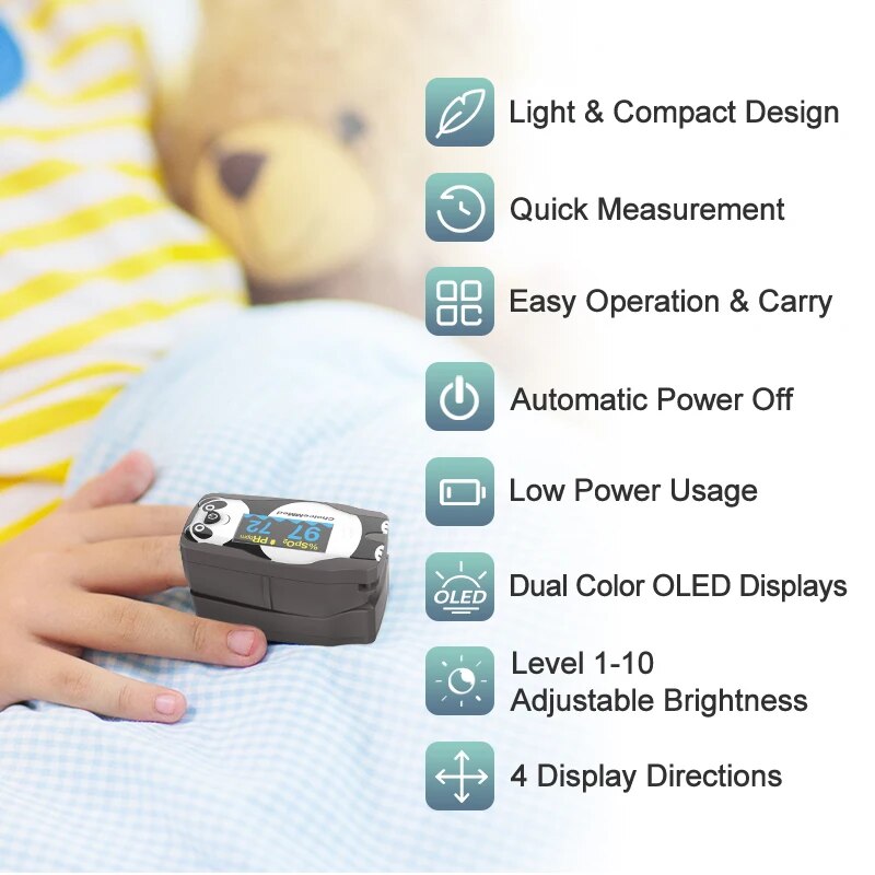 ChoiceMMed Pediatric Finger Pu - đánh giá và giá Do Oxygen Meter