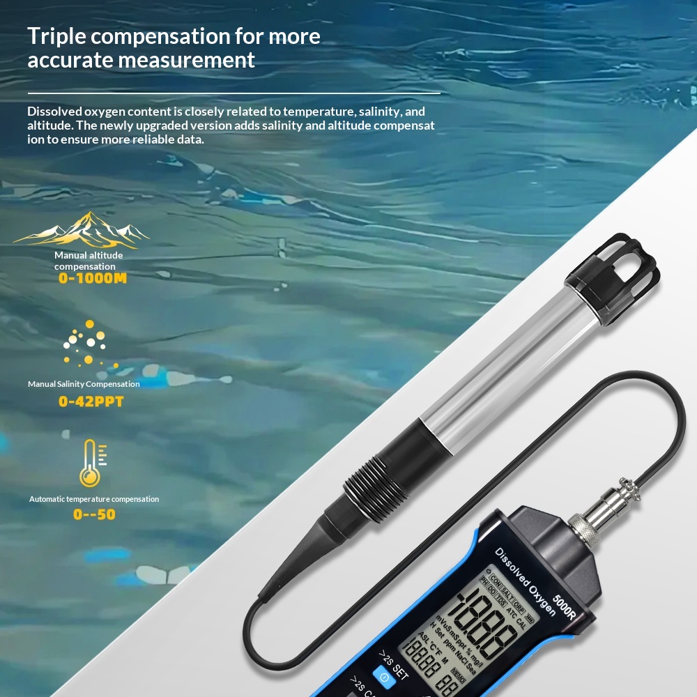 HoldPeak Fluorescence Dissolve - đánh giá và giá Do Oxygen Meter