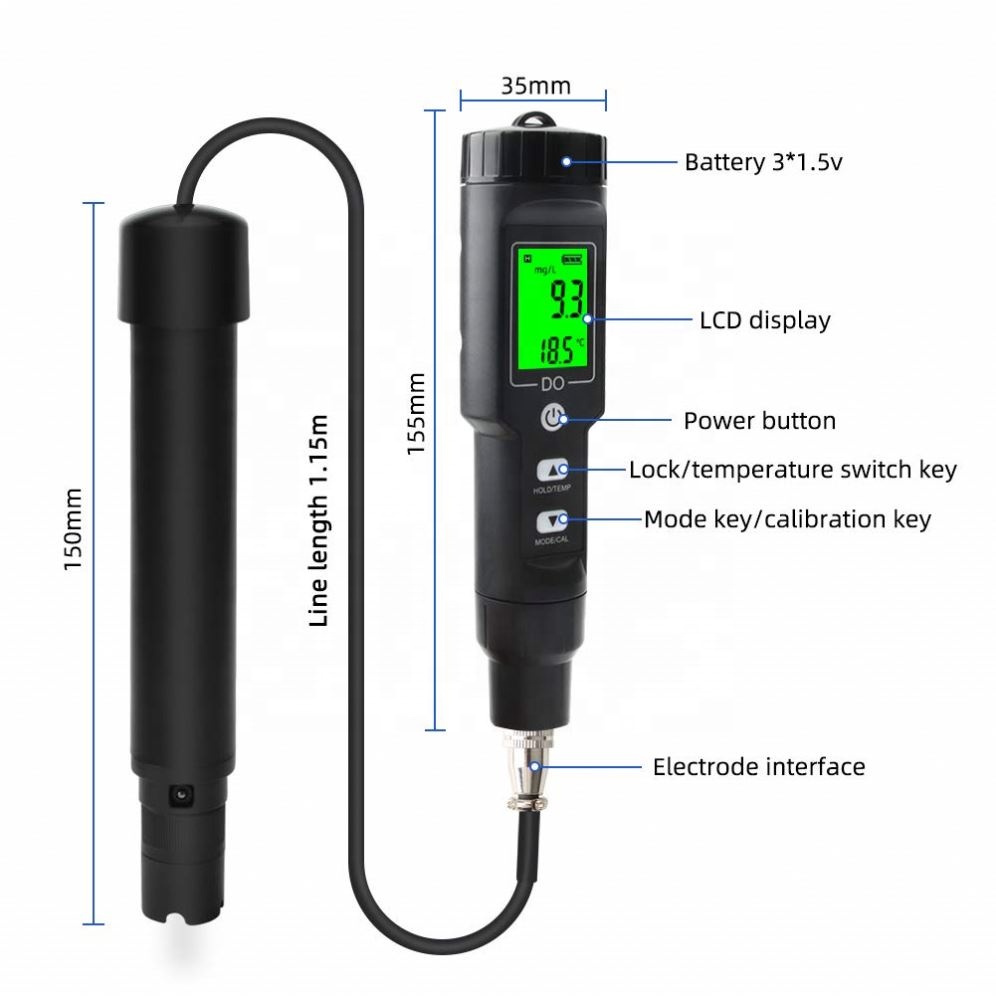 Portable Dissolved Oxygen 0-30 - đánh giá và giá Do Oxygen Meter